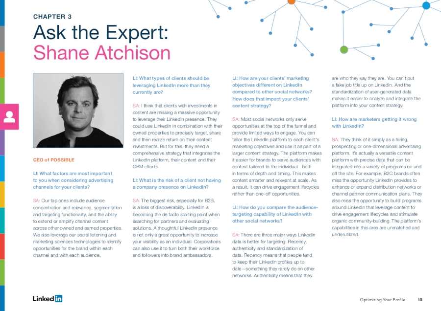 Snapshot of Ask the Expert: Shane Atchison