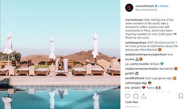 Marriott Hotels Instagram