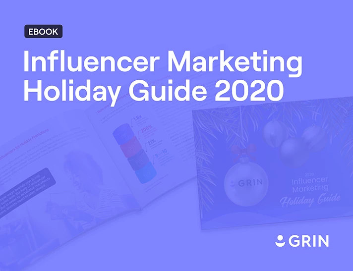 Influencer Marketing Holiday Guide 2020 Ebook cover image