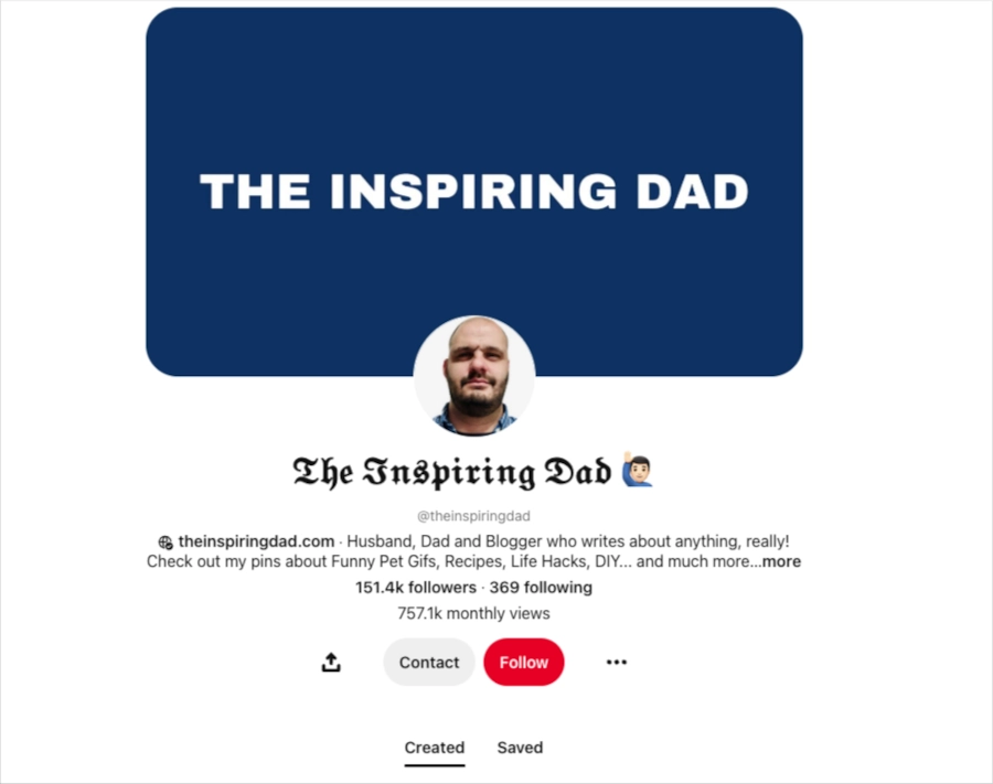 The Inspiring Dad Pinterest