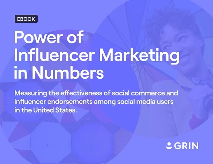 Power of Influencer Marketing in Numbers ebook cover image