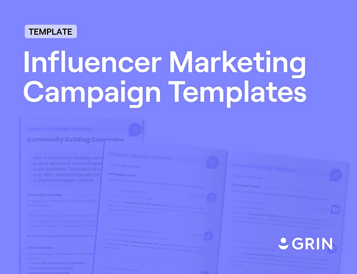 Influencer Marketing Campaign Templates cover image