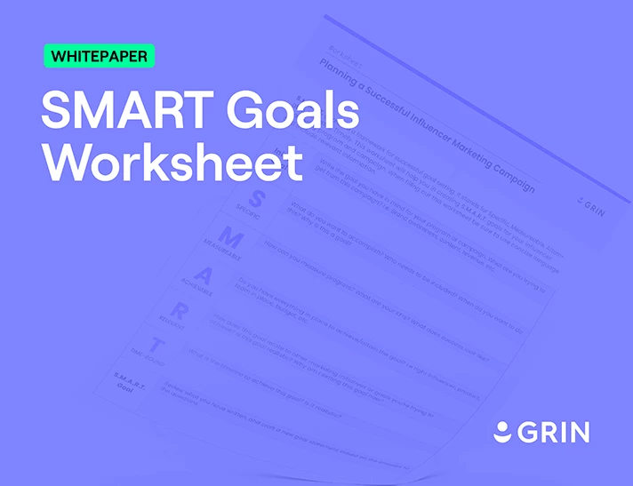 SMART Goals Worksheet cover image