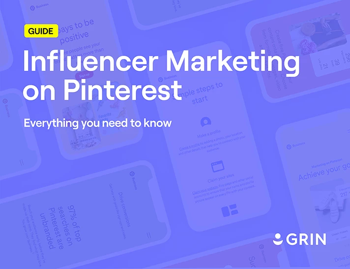 Influencer Marketing on Pinterest guide cover image