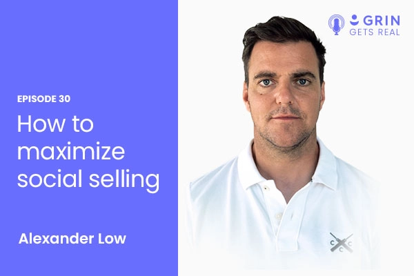 Episode page image for "How to maximize social selling" with Alexander Low