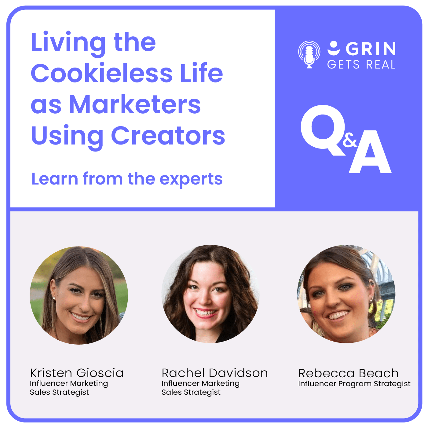 Podcast title image of "Living the cookieless life as marketers using creators"