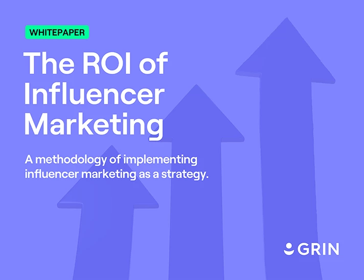 The ROI of Influencer Marketing whitepaper cover image