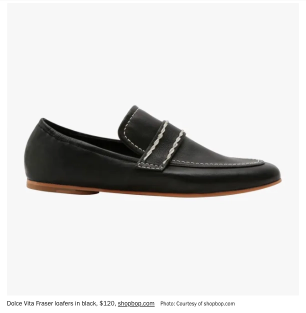 Screenshot of Dolce Vita Fraser loafers in example of content commerce