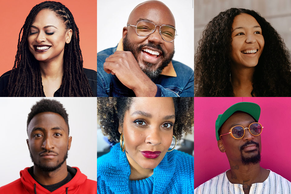 6 Black influencers' portraits