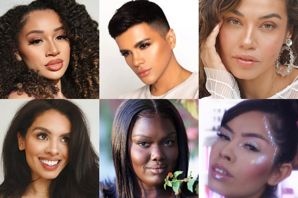 6 makeup influencer portraits