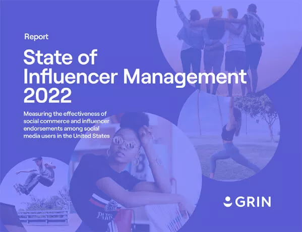 Report title card of the State of Influencer Management 2022