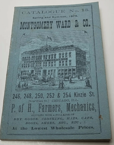 Picture of an old Montgomery Ward & Co. catalog