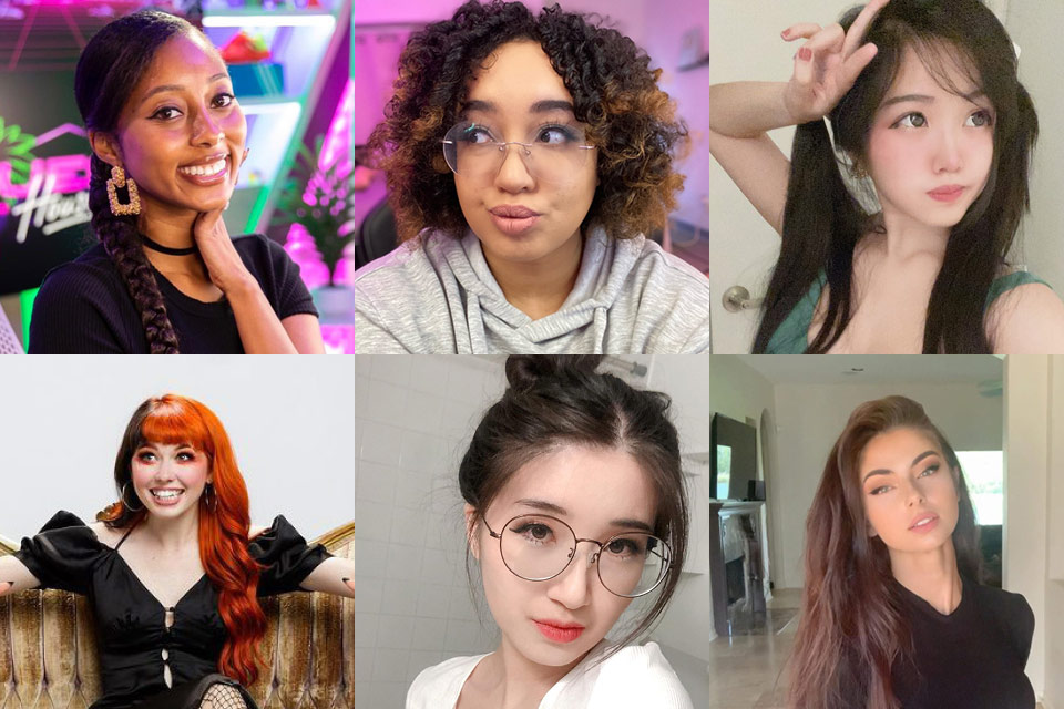 Six female Twitch streamers