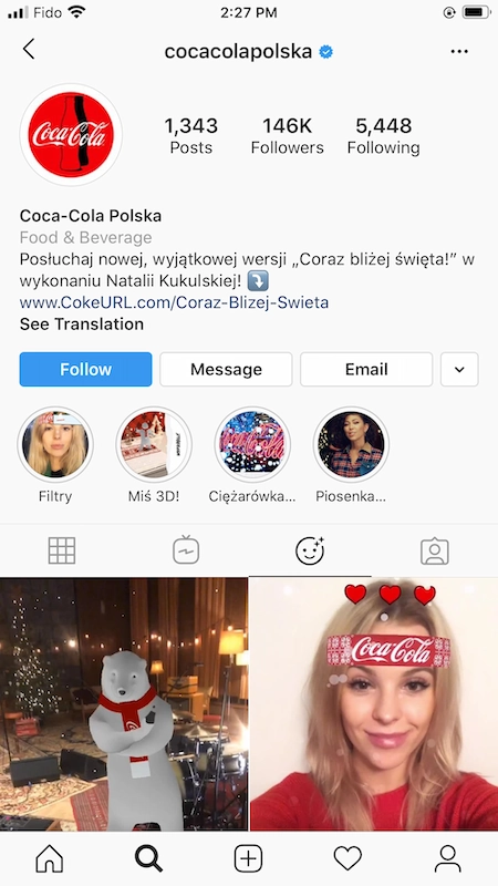 Coca-Cola AR filter