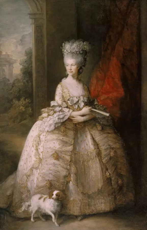 Portrait of Queen Charlotte Gainsborough showing the history of influencer marketing