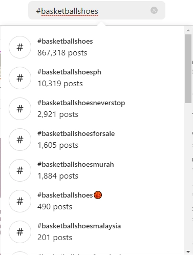 List of Instagram hashtags
