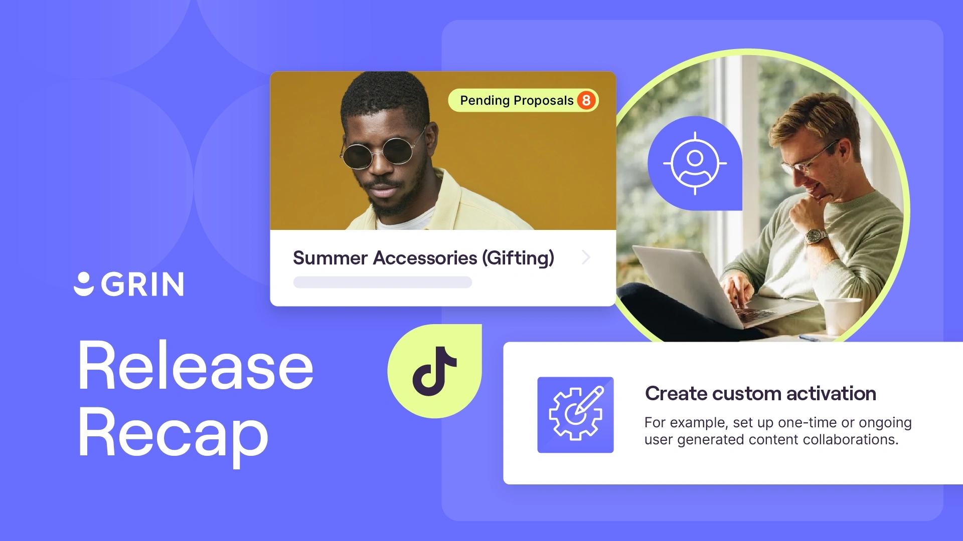 News featured image Release Recap for GRIN featuring influencer gifting and custom activation