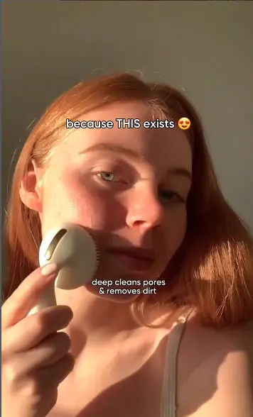 Screenshot of a TikTok user using a RoseSkinCo. product