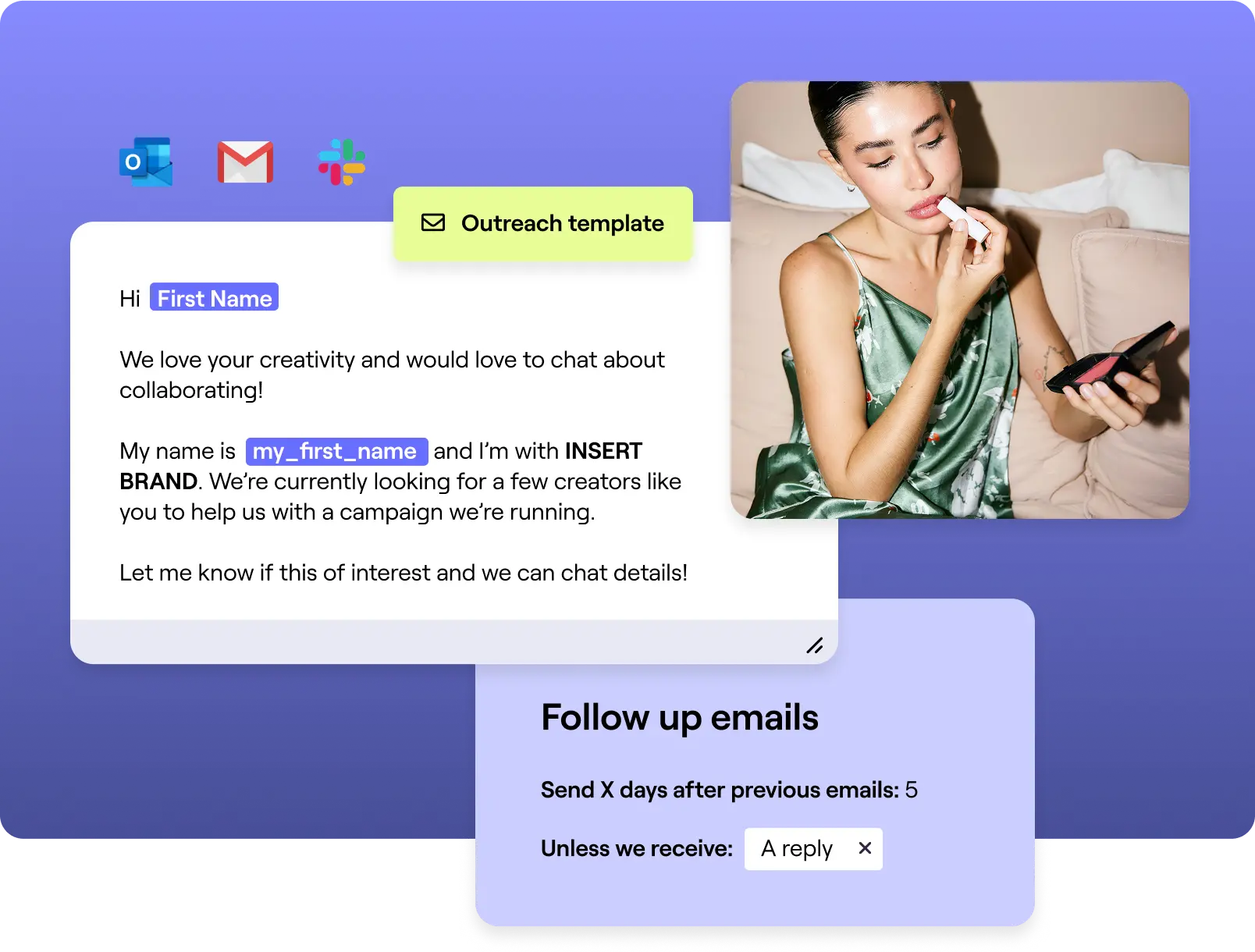 Stylized image of communication with a content creator by GRIN